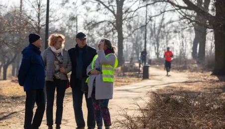Międzypokoleniowy bieg w Parku Glazja