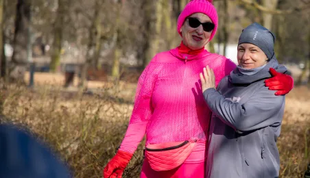 Międzypokoleniowy bieg w Parku Glazja