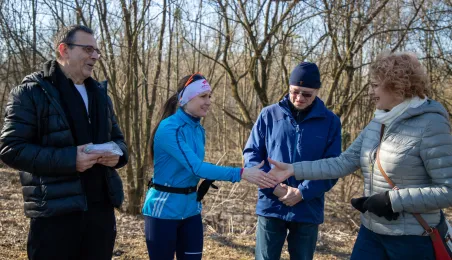 Międzypokoleniowy bieg w Parku Glazja