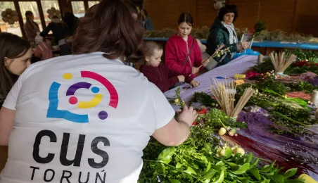 Leśne poszukiwanie pisanek na Barbarce