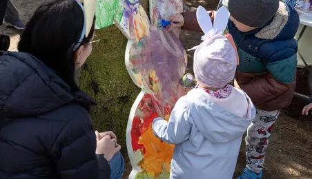 Leśne poszukiwanie pisanek na Barbarce
