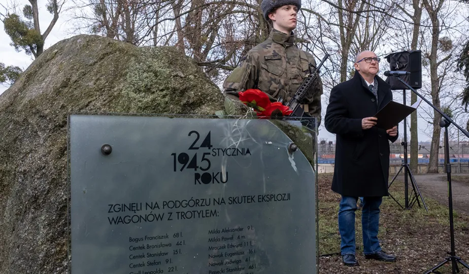 80. rocznica wybuchu pociągu na Podgórzu