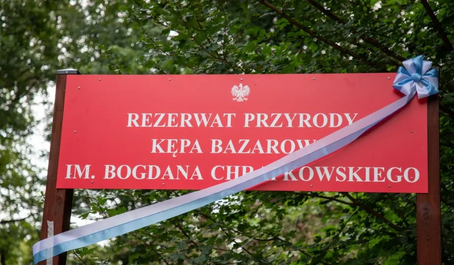 Odsłonięcie tablicy na Kępie Bazarowej