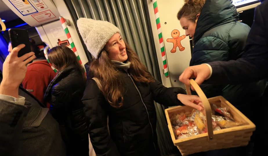 Pierwszy przejazd świątecznego tramwaju już za nami!