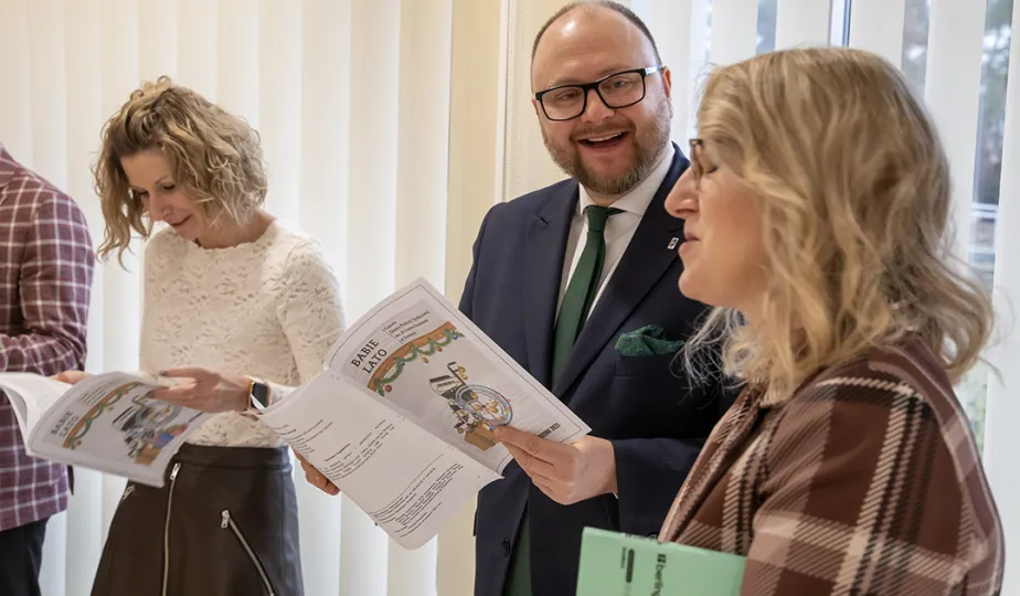 Z życzeniami dla mieszkańców i pracowników Domu Pomocy Społecznej w Toruniu