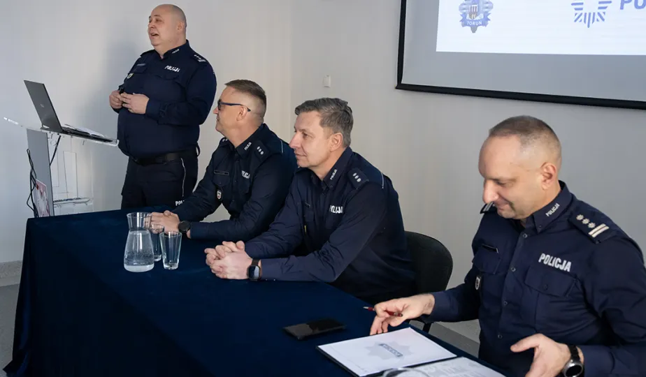 Komenda Miejska Policji w Toruniu podsumowała 2025 rok, 19.01.2026
