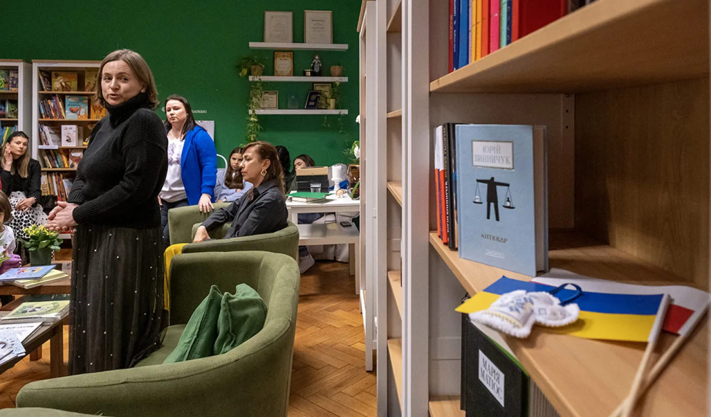 Otwarcie Ukraińskiej Biblioteki