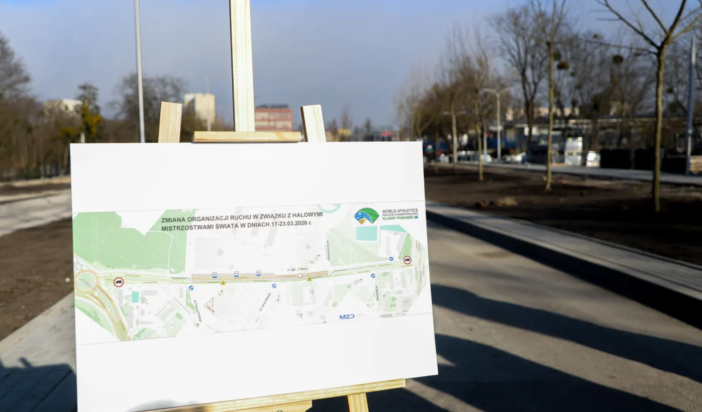 Zmiany w ruchu w Toruniu na czas HMŚ, 5.03.2026