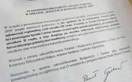 Stanowisko Prezydenta Torunia Pawła Gulewskiego