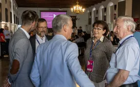 Uczestnicy konferencji w Sali Mieszczańskiej Ratusza Staromiejskiego