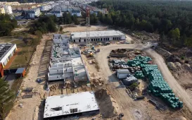 Osiedle Jar i budowa szkoły przy ul. Grasera z lotu ptaka, fot. Sławomir Kowalski