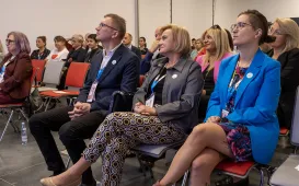 Uczestnicy konferencji „Instrukcja Obsługi Raka” w Centrum Innowacyjnej Edukacji w Toruniu