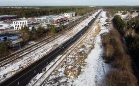 Przebudowa ulicy Grudziądzkiej, 14.01.2025 r.