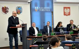 Prezydent Paweł Gulewski i radni Rady Miasta Torunia