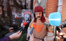 Legendy toruńskiej starówki na muralu