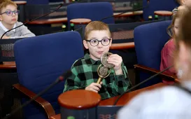 Uczniowie SP 12 w Urzędzie Miasta Torunia, 12.03.2025 r.