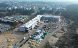 Budowa szkoły podstawowej przy ul. Grasera - stan prac na 12.03.2025 r.