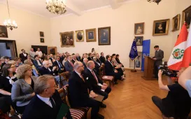 Wręczenie nominacji konsulowi honorowemu Peru w Toruniu