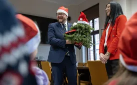 Przedszkolaki z PM1 z wizytą u prezydenta, 15.12.2025