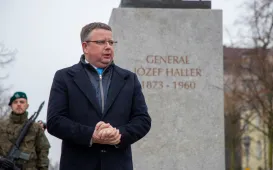 106. rocznica powrotu Torunia do wolnej Polski - złożenie kwiatów