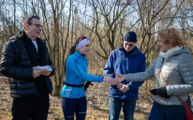 Międzypokoleniowy bieg w Parku Glazja