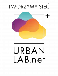 logo projektu złożone ze znaku gaficznego i nazwy: Tworzymy sieć Urban Lab.net