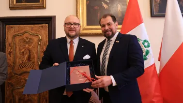 Wręczenie nominacji konsulowi honorowemu Peru w Toruniu