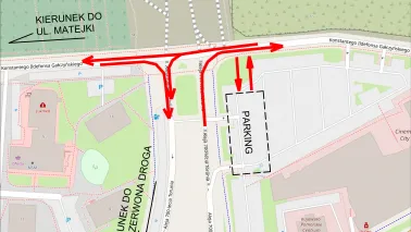 Postęp prac drogowych i zmiany w organizacji ruchu na ul. Gałczyńskiego