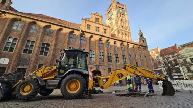 Awaria wodociągu na Rynku Staromiejskim