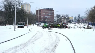 Zimowe prace drogowe