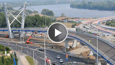 Próby obciążeniowe na estakadzie