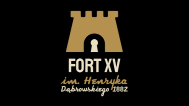Na zdjęciu symbol fort z napisem Fort XV im. Henryka Dąbrowskiego 1882