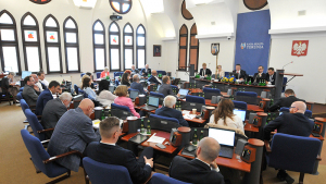 Obrady Rady Miasta Torunia w sali sesyjnej