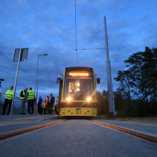 Przejazd techniczny po nowej linii tramwajowej, 3.08.2023 r.