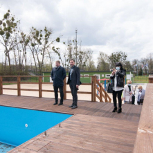 Delegacja z Bolesławca ogląda baseny letnie na Bydgoskim