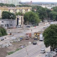 Szosa Chełmińska w trakcie przebudowy 2018