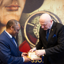 Ambasador Rwandy z wizytą w UMT, 16.02.2024 r.