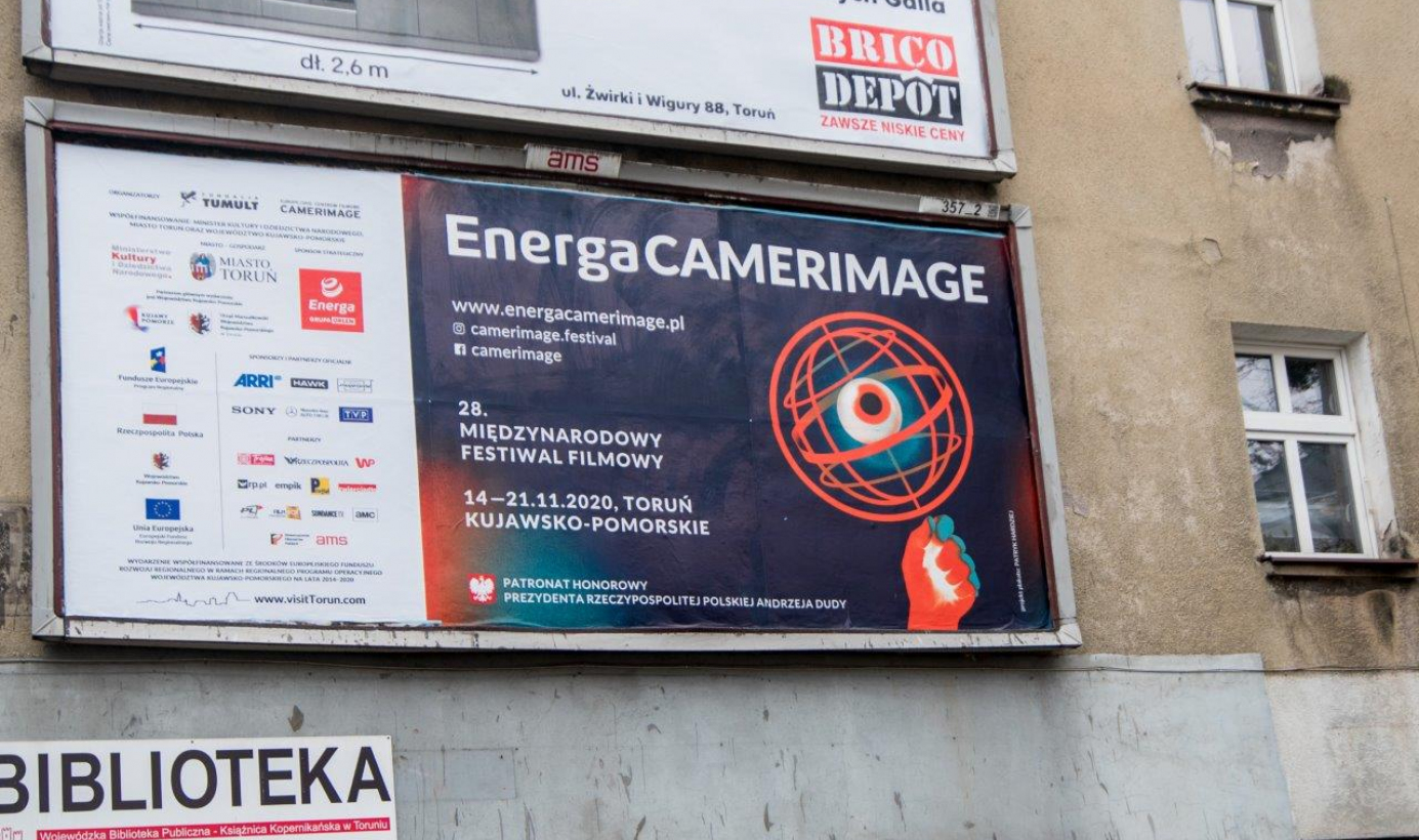 Billboard informujący o festiwalu EnergaCamerimage